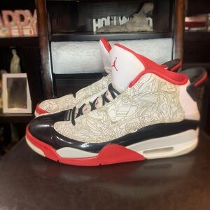 Air Jordan Dub Zero “ Varsity Red “ (White/True Red /Black/ Neutral Grey)